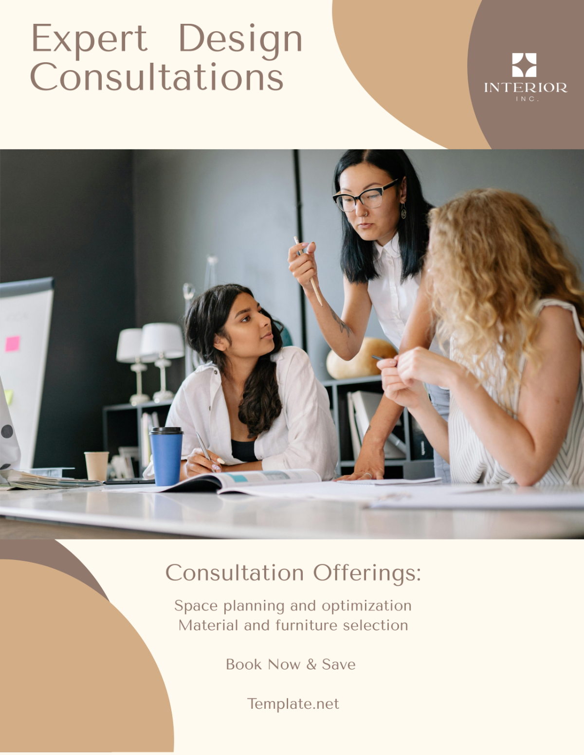 Interior Design Consultation Flyer Template - Edit Online & Download