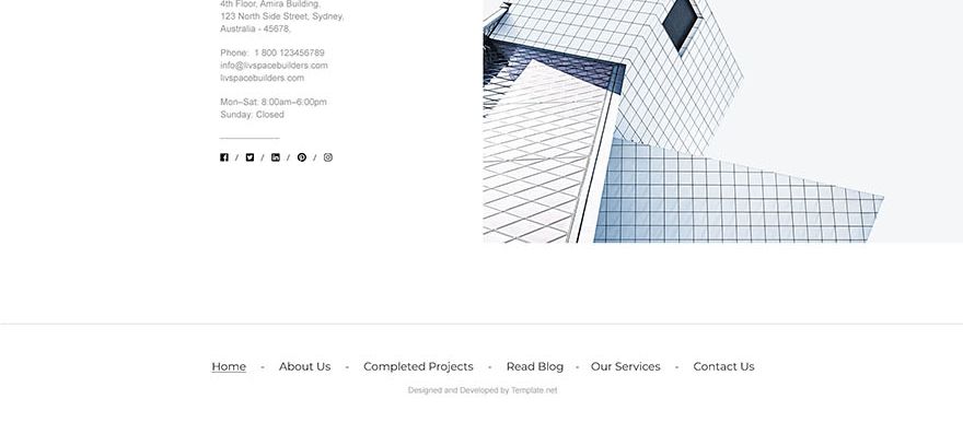 Construction Management Website Template