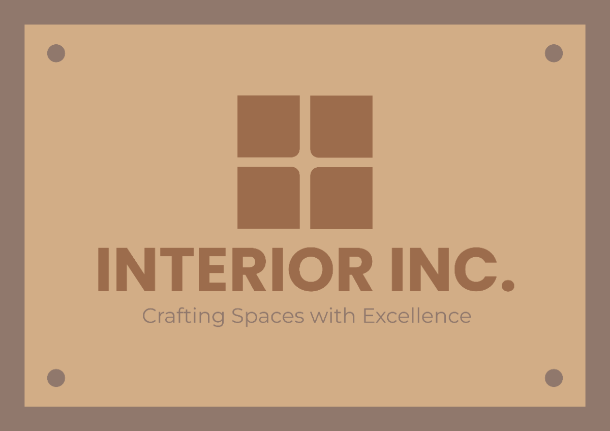Interior Design Company Signage