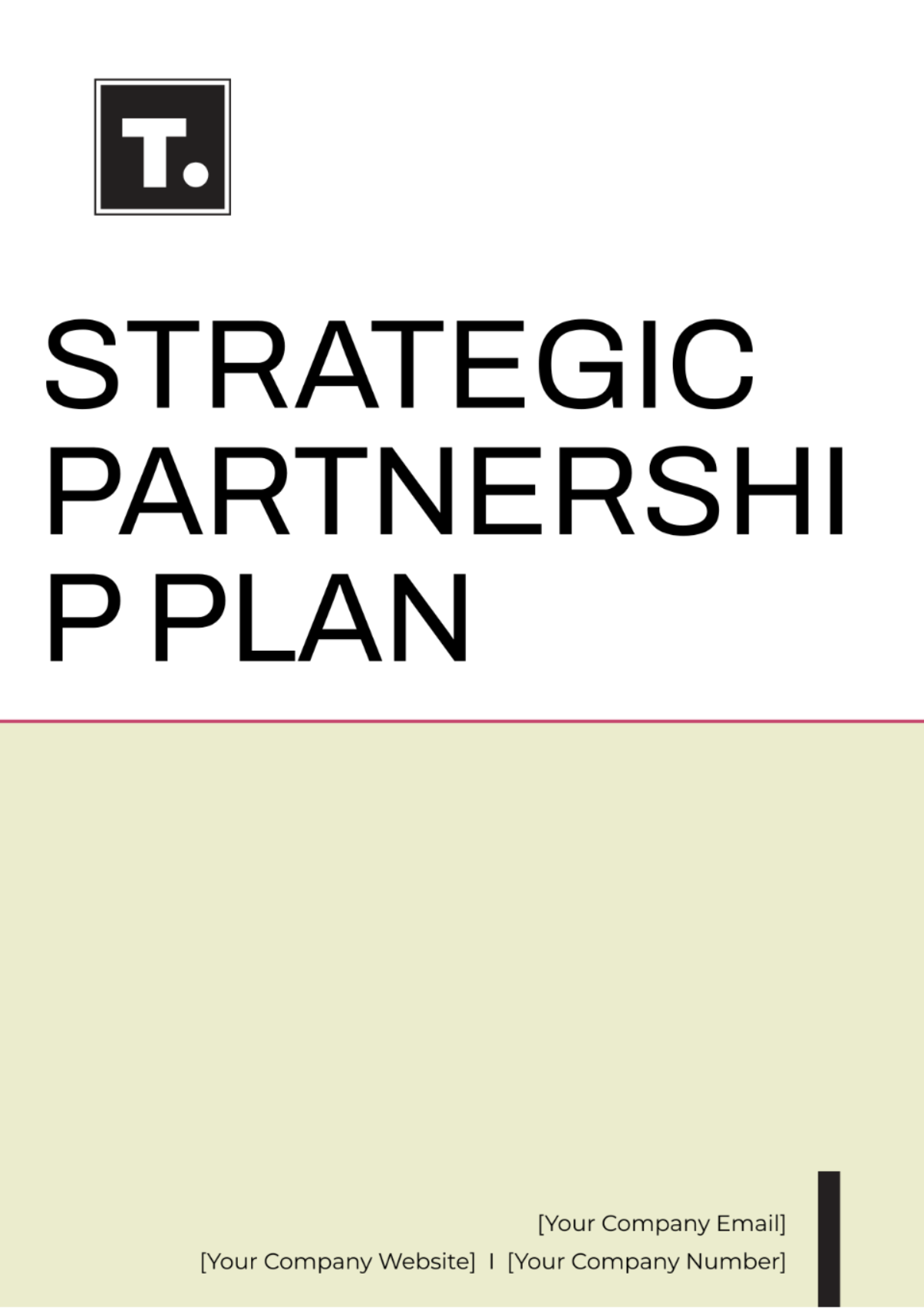 Strategic Partnership Plan Template - Edit Online & Download