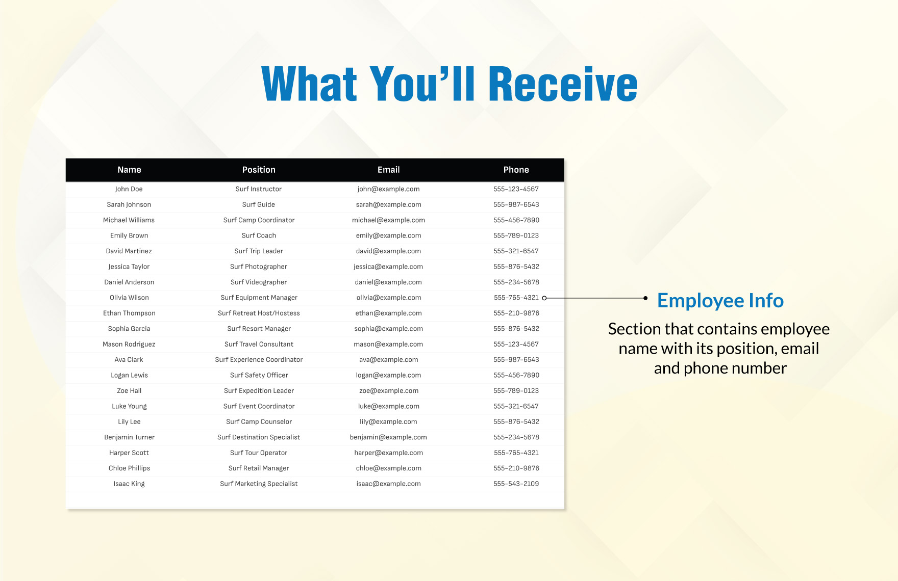 Employee Sign Out Sheet Template