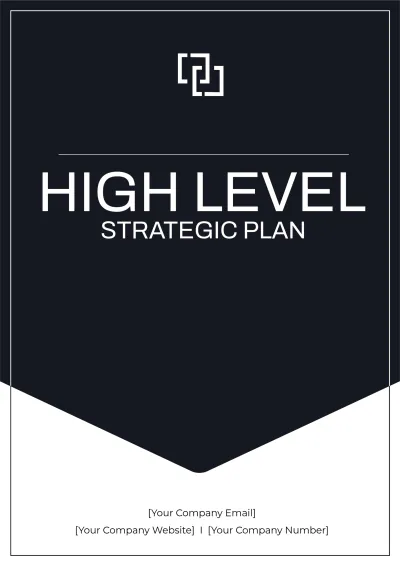 Free High Level Strategic Plan Template to Edit Online