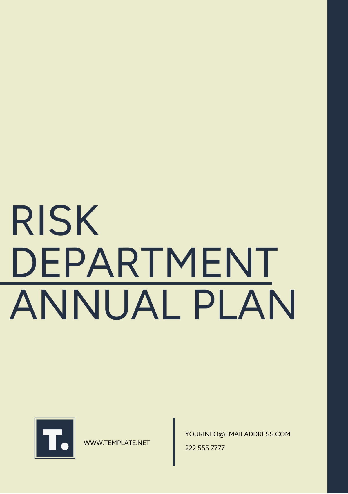 Free Risk Department Annual Plan Template - Edit Online & Download ...