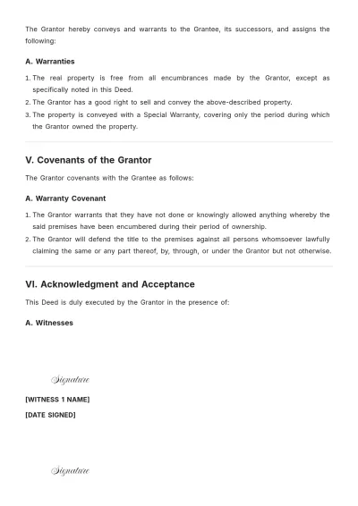 Free Short Quitclaim Deed Template to Edit Online