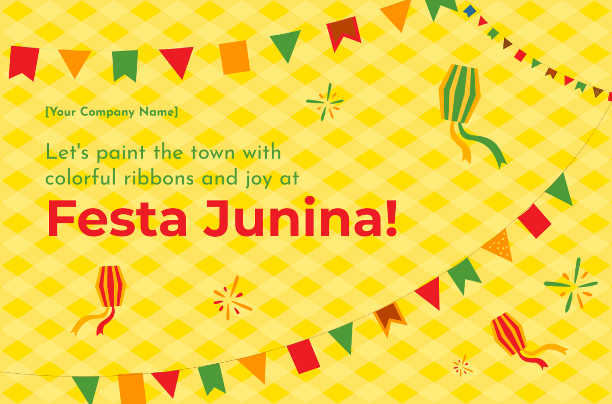 Festa Junina Seamless Banner