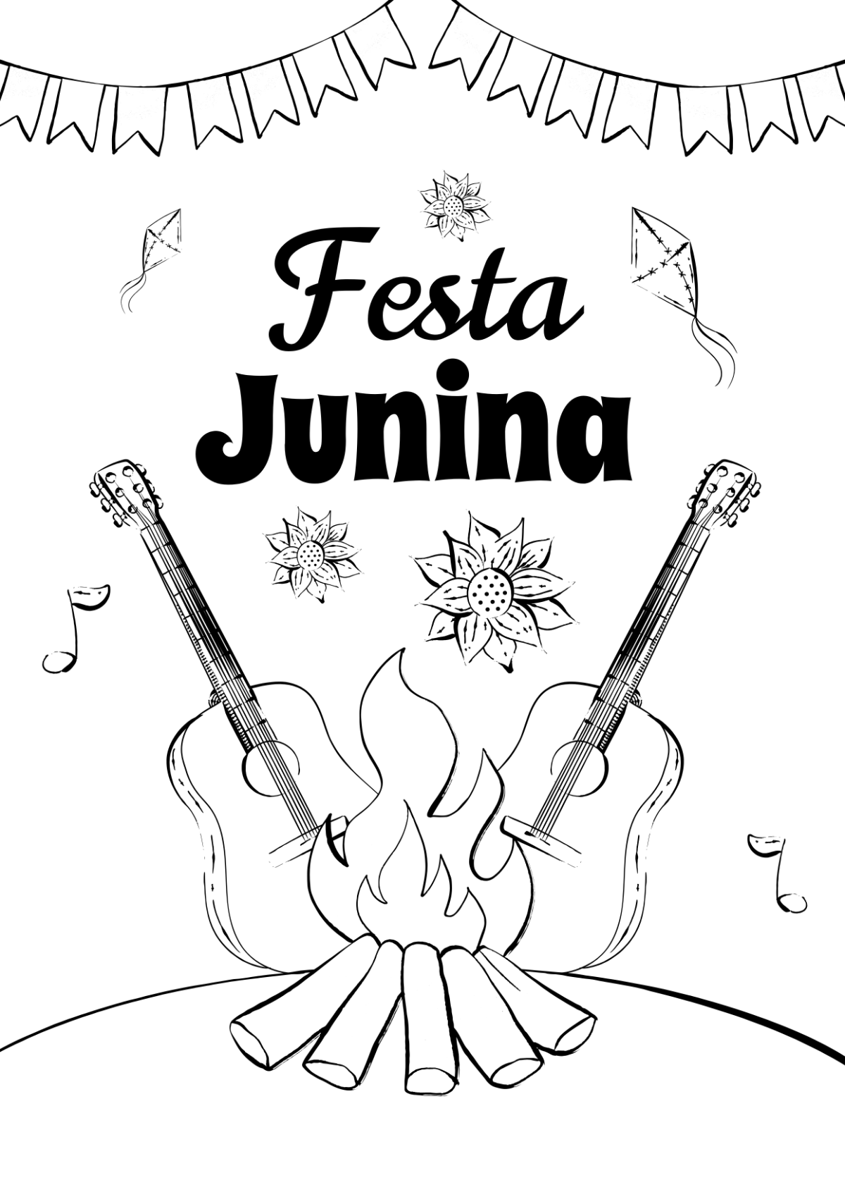 Monica Festa Junina Smudge Drawing