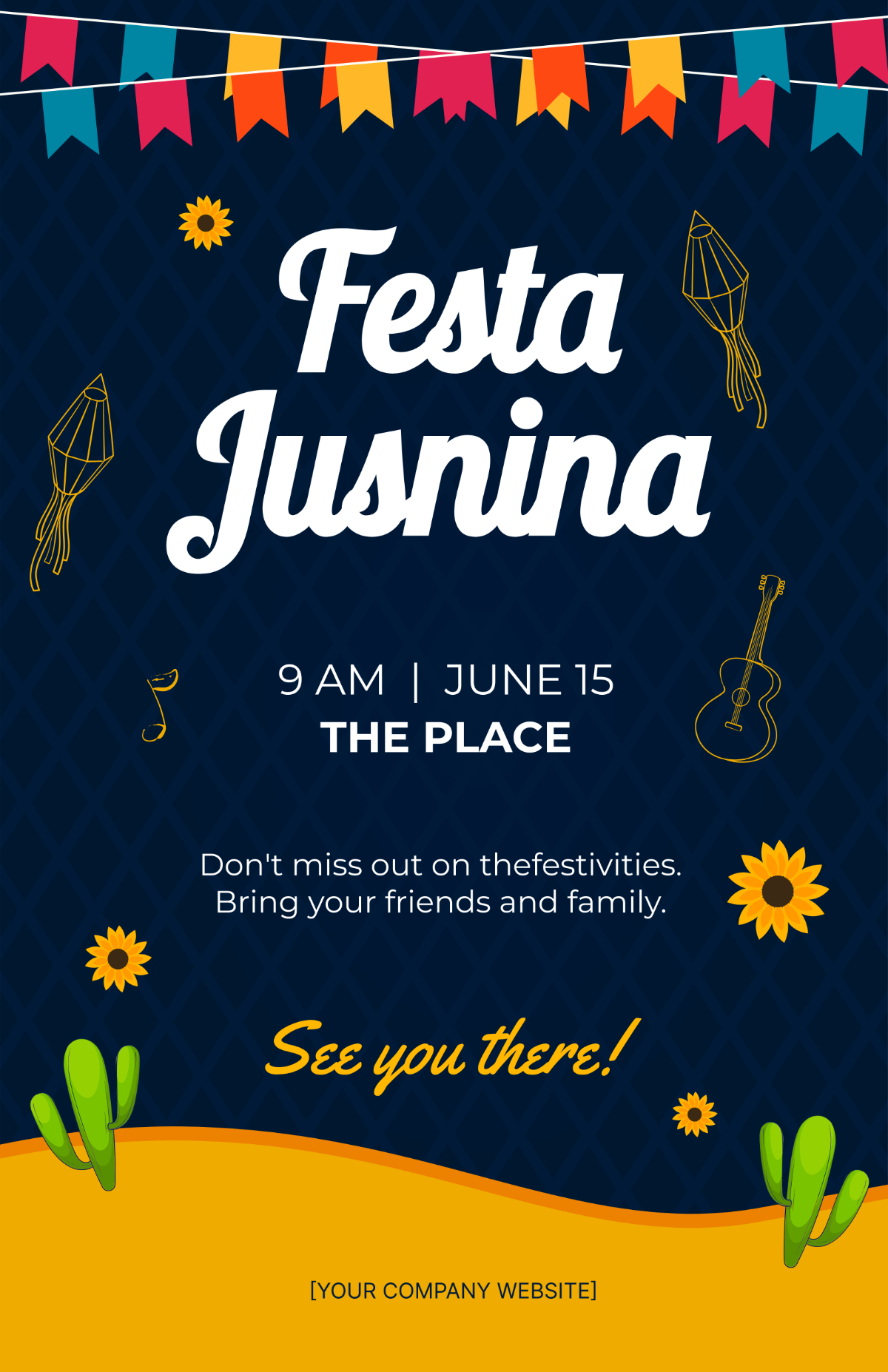 Free Festa Junina Poster Template