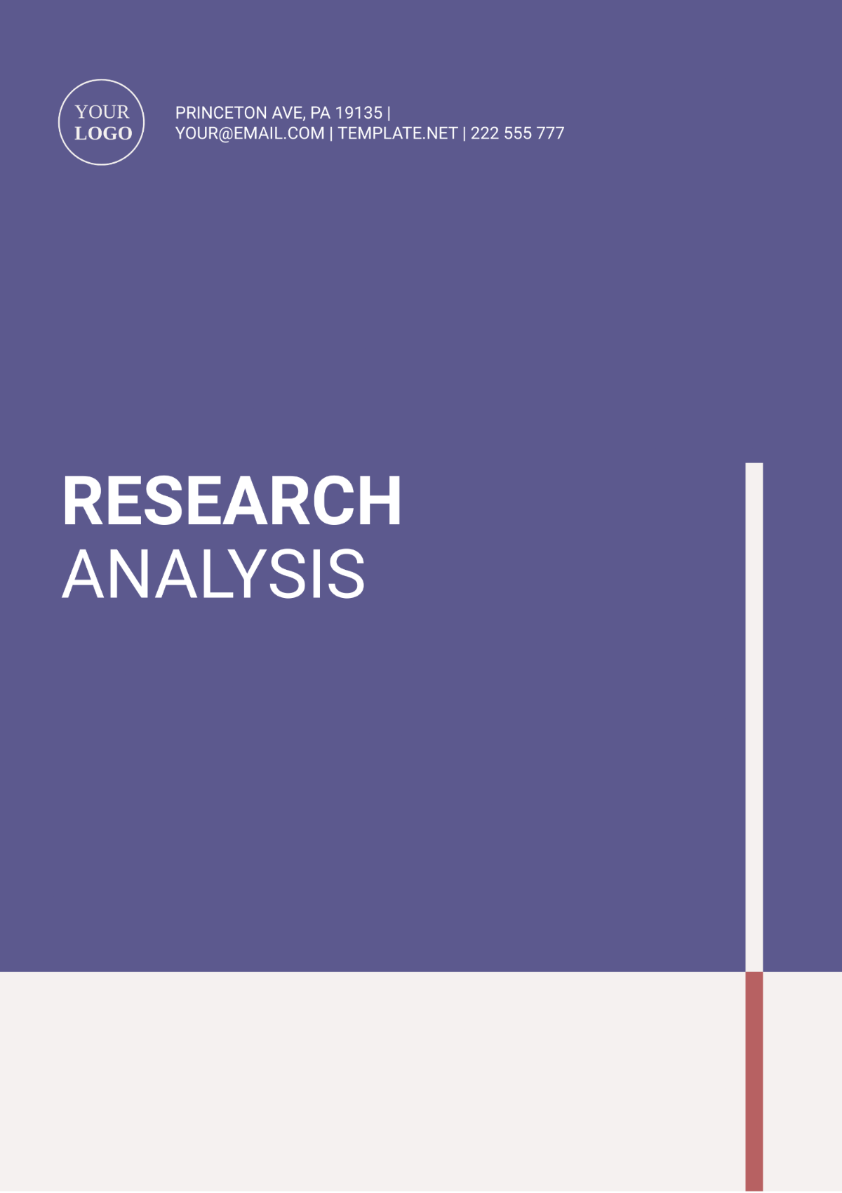 Professional Research Analysis Template