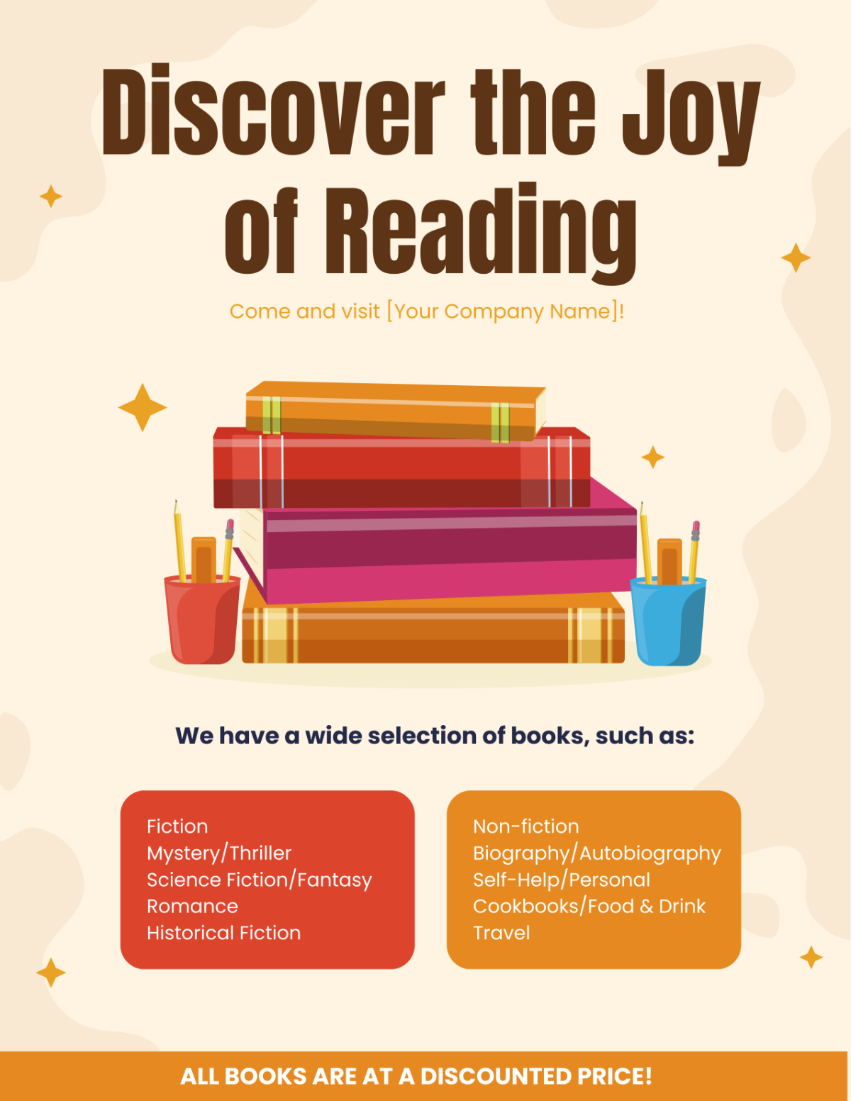 Bookshop Flyer Template