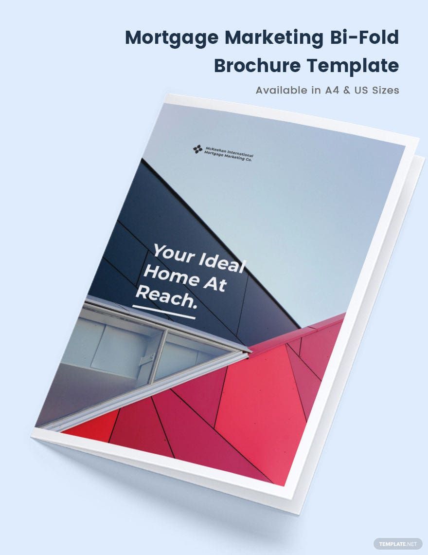Mortgage Marketing Bi-Fold Brochure Template