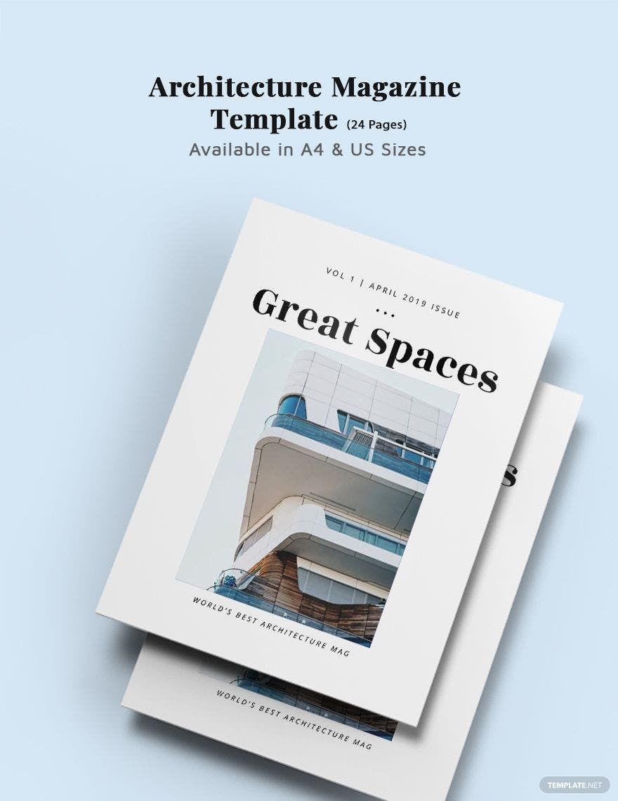 Sample Architecture Magazine Template