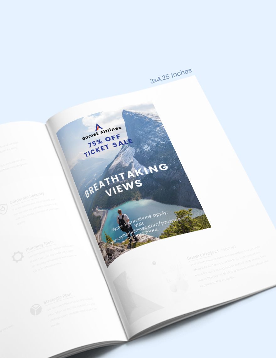 Geographical Magazine Ads Template