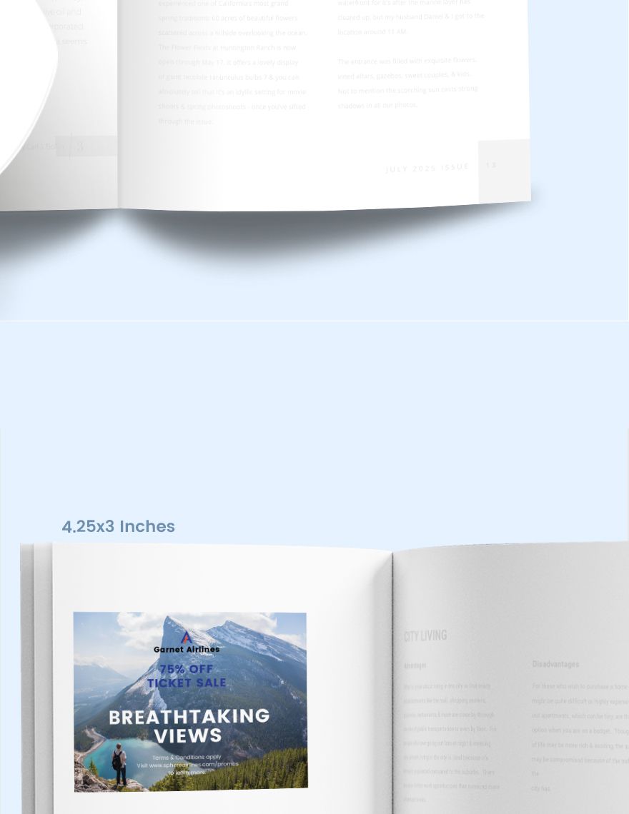 Geographical Magazine Ads Template