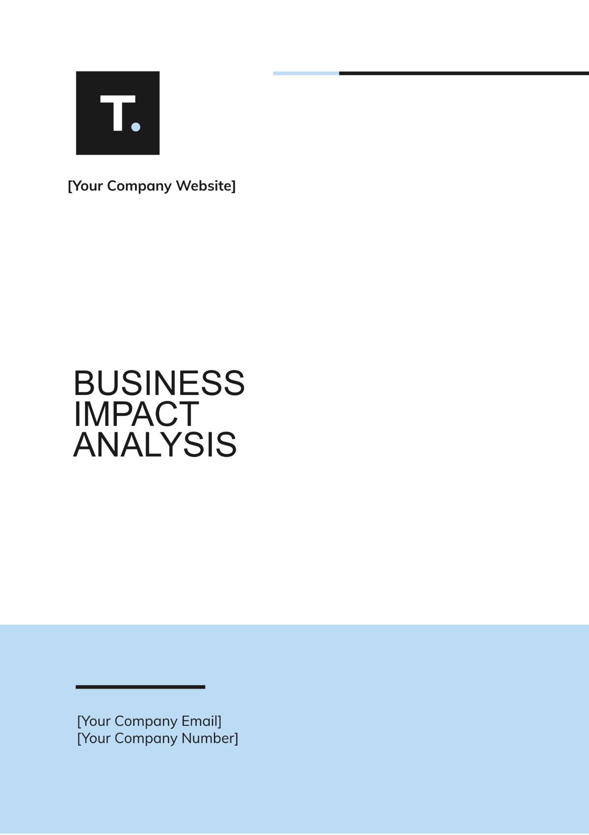 Business Impact Analysis Template