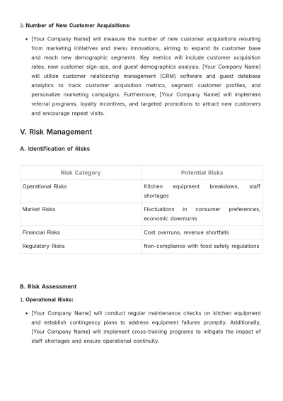 Free Restaurant Strategy Proposal Template to Edit Online