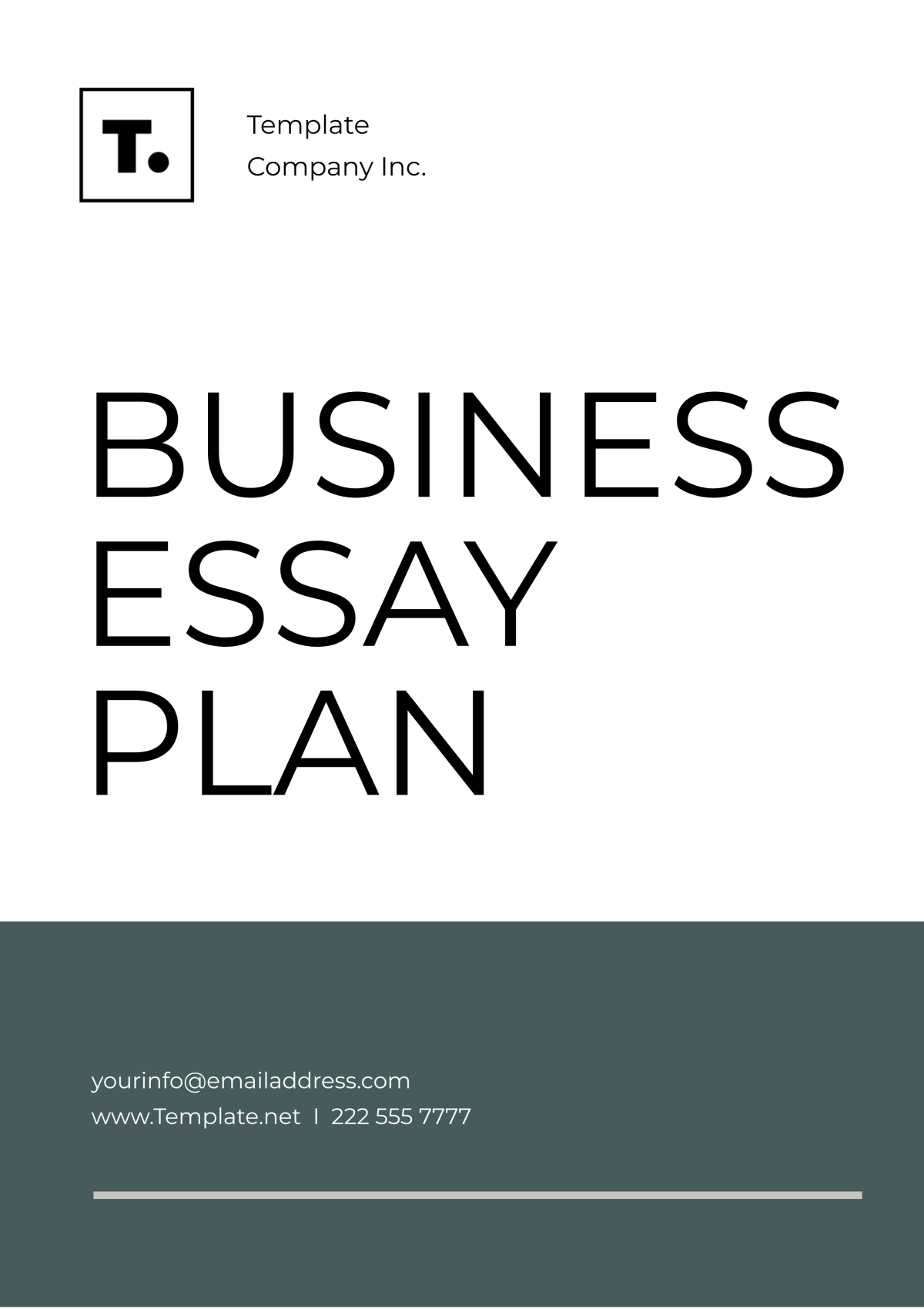 Business Essay Plan Template - Edit Online & Download