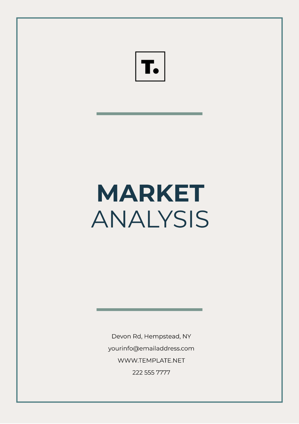 Market Analysis Template - Edit Online & Download