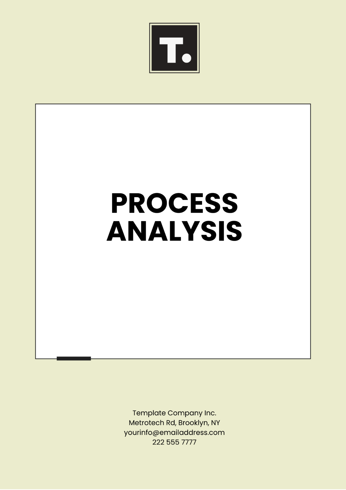 Process Analysis Template - Edit Online & Download