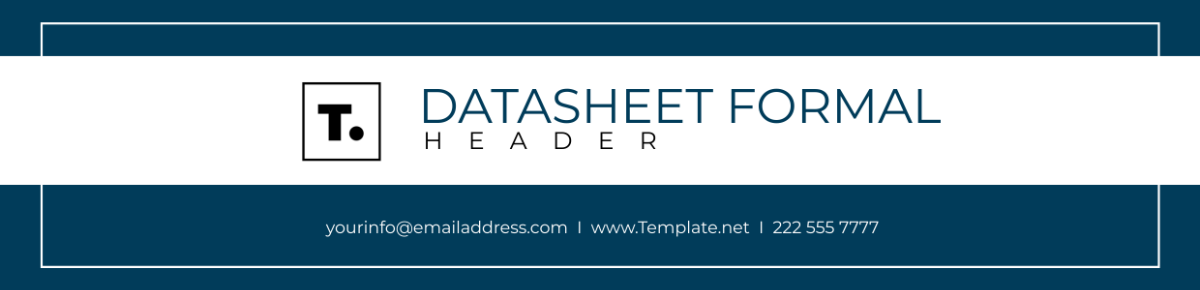 Datasheet Formal Header Template - Edit Online & Download