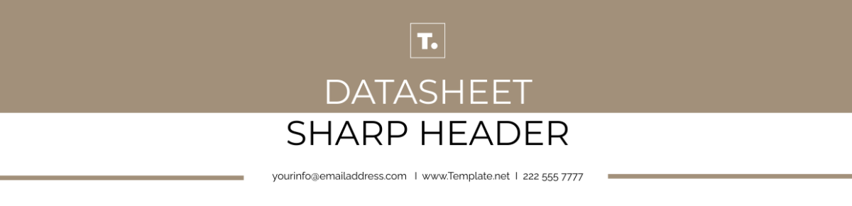 Datasheet Sharp Header Template