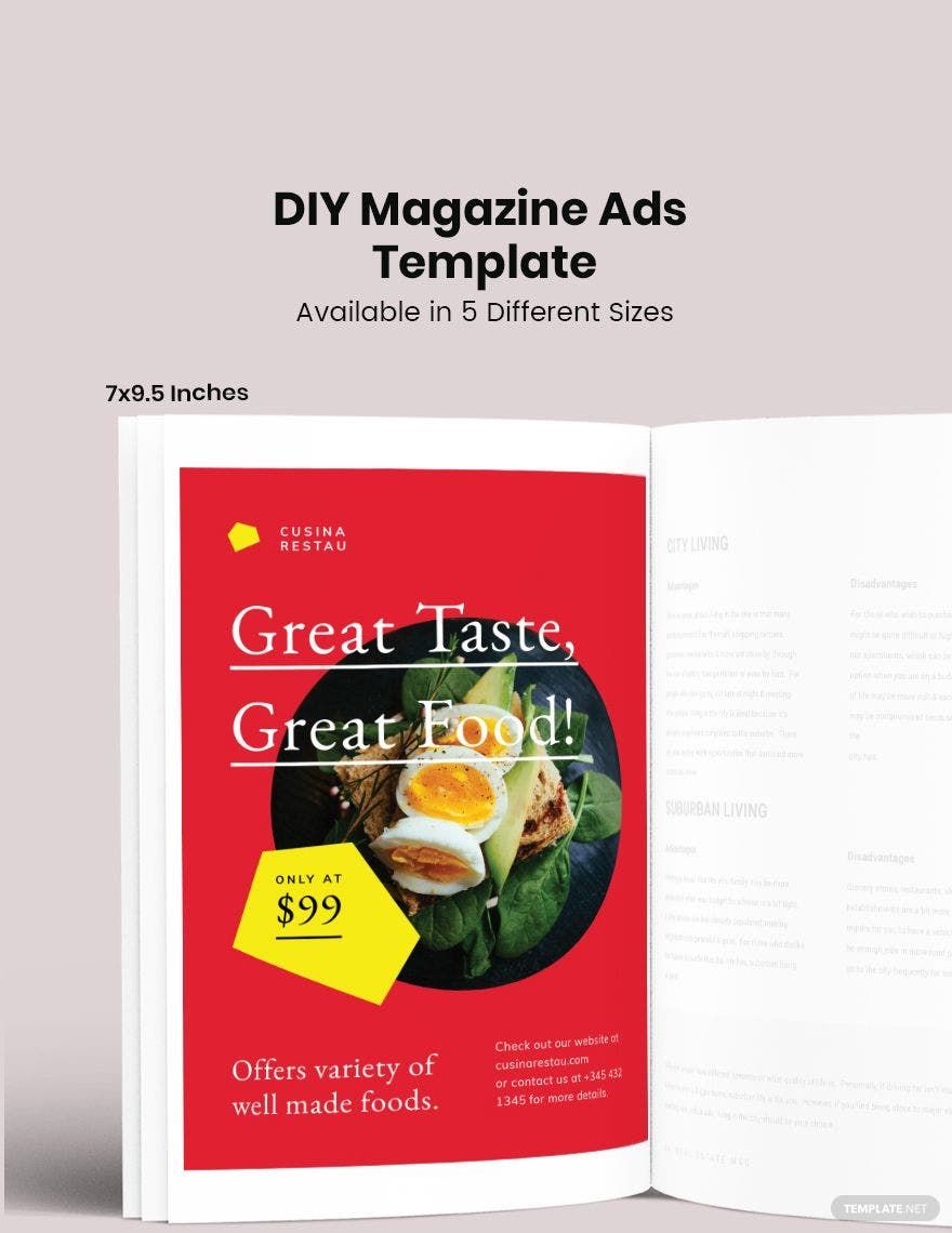 DIY Magazine Ads Template
