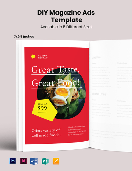 Magazine Ad Template Word