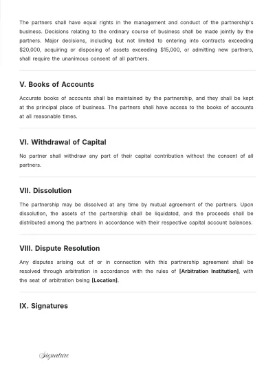 Free General Partnership Deed Template to Edit Online