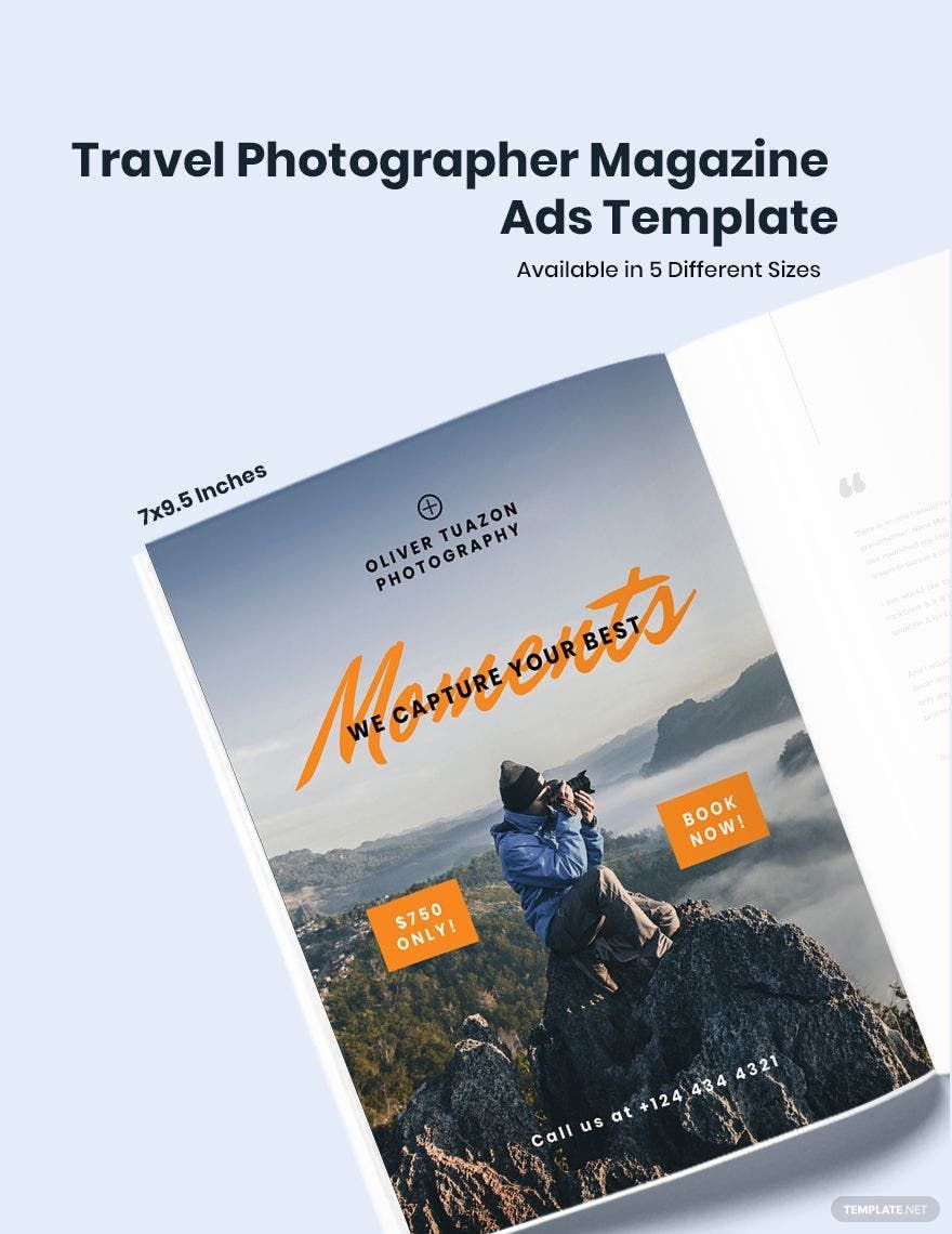 Travel Photographer Magazine Ads 