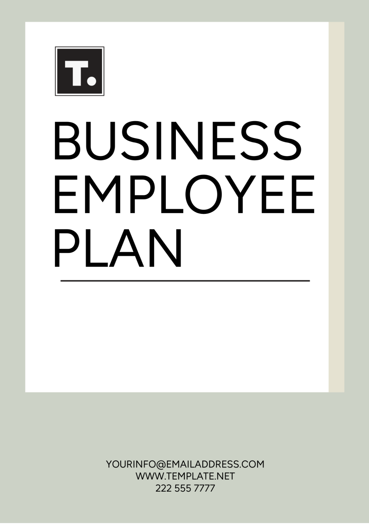 Business Employee Plan Template - Edit Online & Download