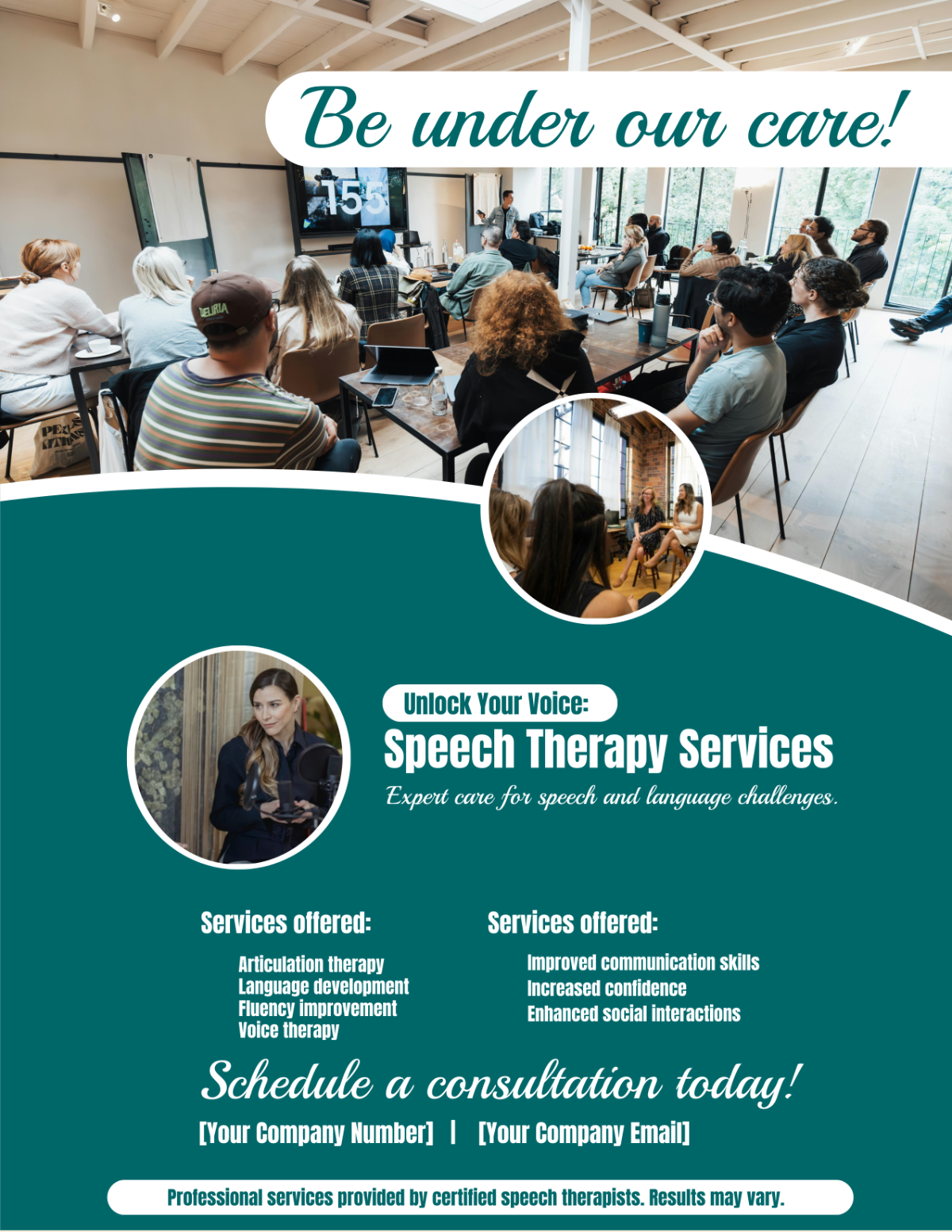 Free Speech Therapy Flyer Template