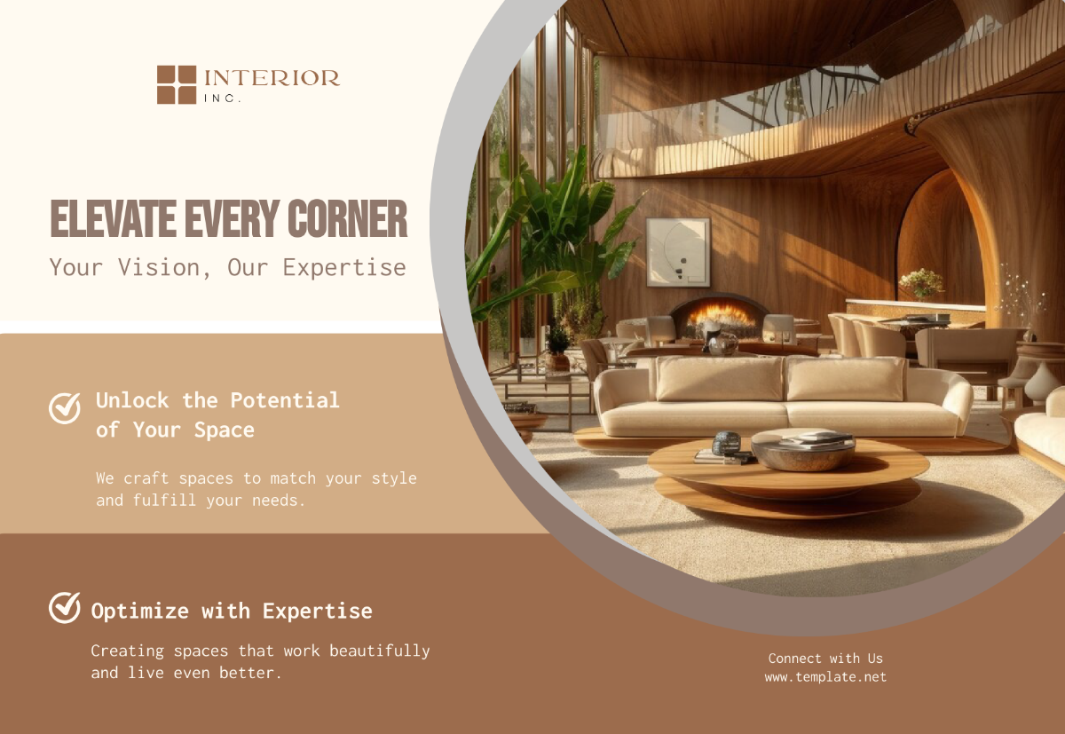 Interior Design Marketing DL Card