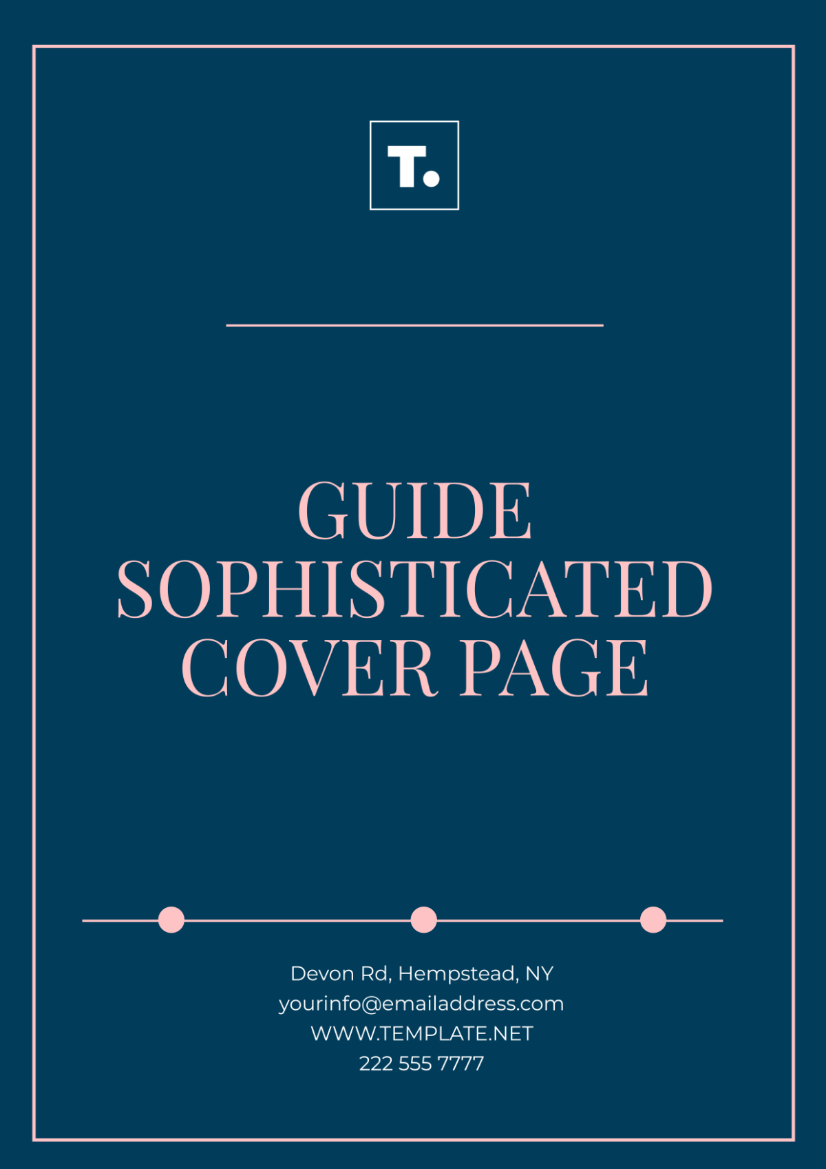 Guide Sophisticated Cover Page