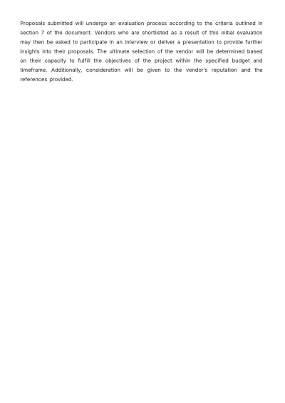 Free Restaurant Request for Proposal Template to Edit Online