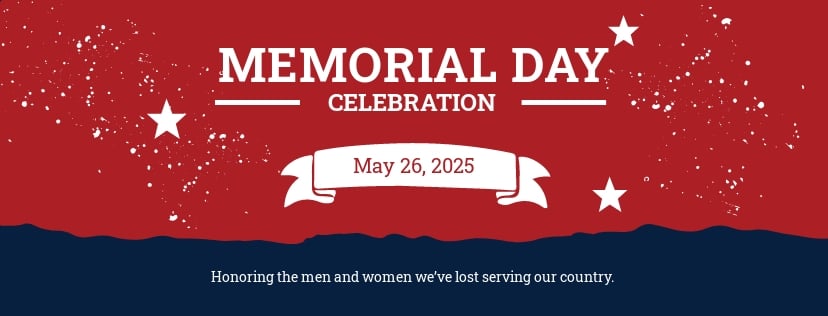 Memorial Day Facebook Cover Template Free Jpg Psd Template Net