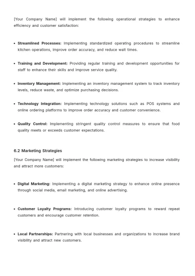 Free Restaurant Management Proposal Template to Edit Online