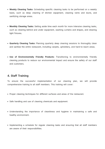 Free Restaurant Cleaning Proposal Template to Edit Online