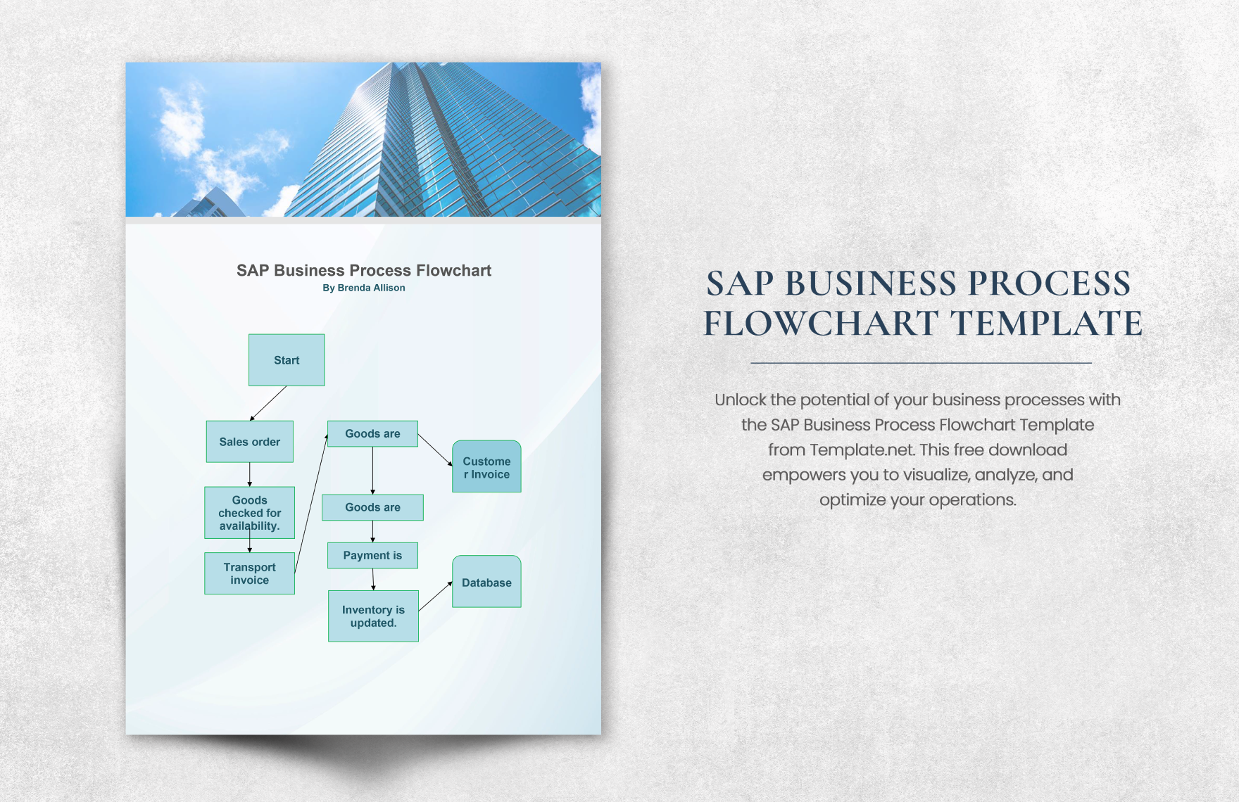 SAP Business Process Flowchart Template