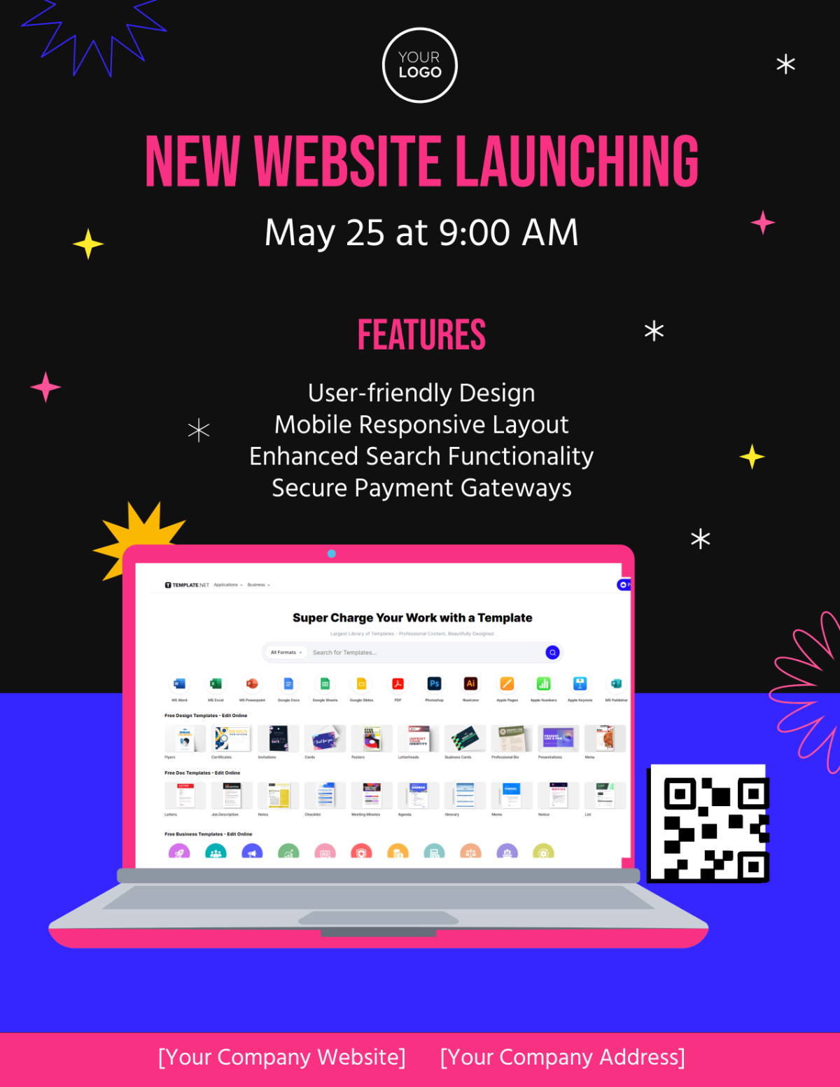 Website Launch Flyer