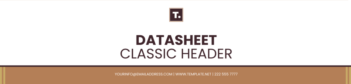 Free Datasheet Classic Header Template