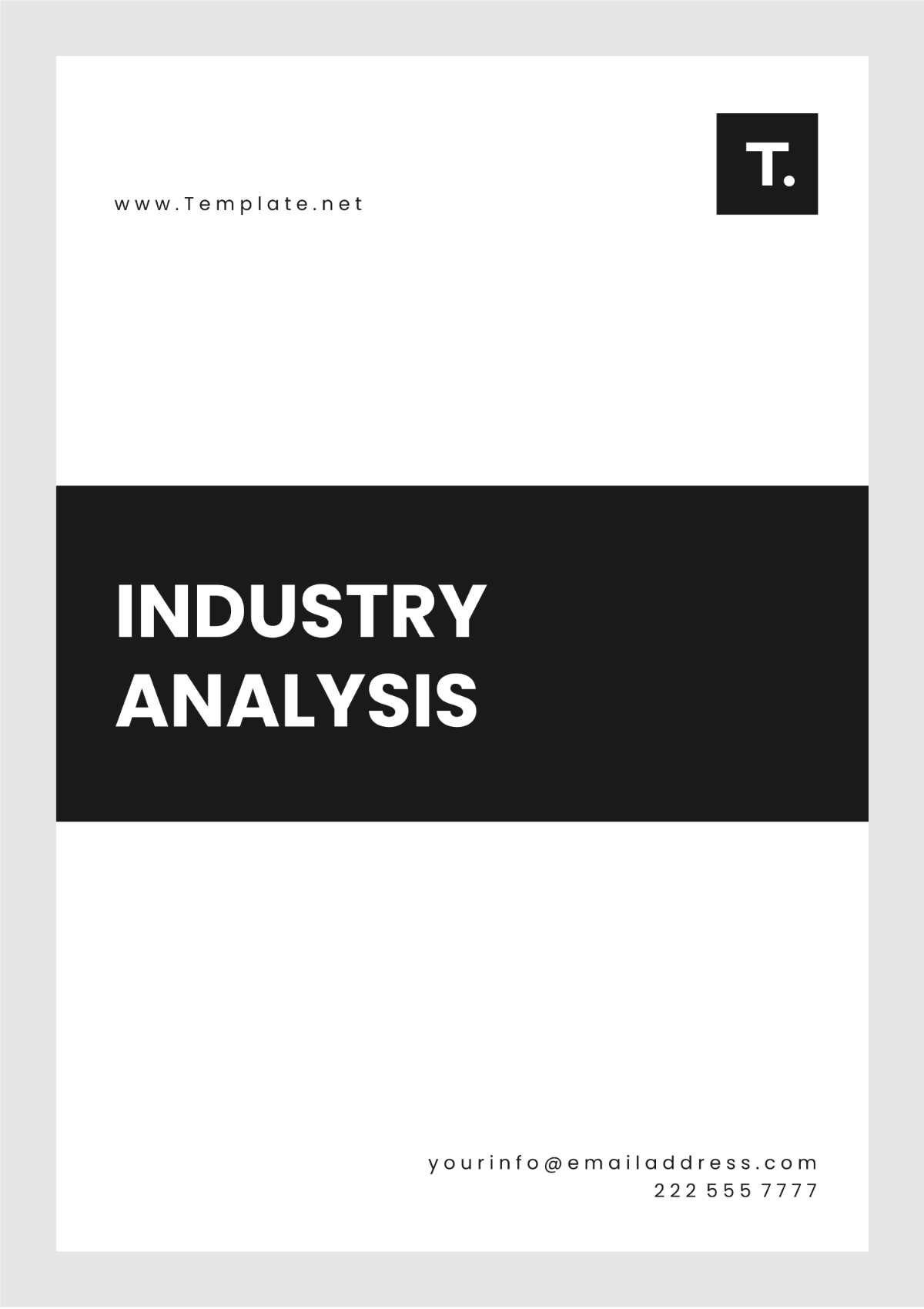 Industry Analysis Template - Edit Online & Download