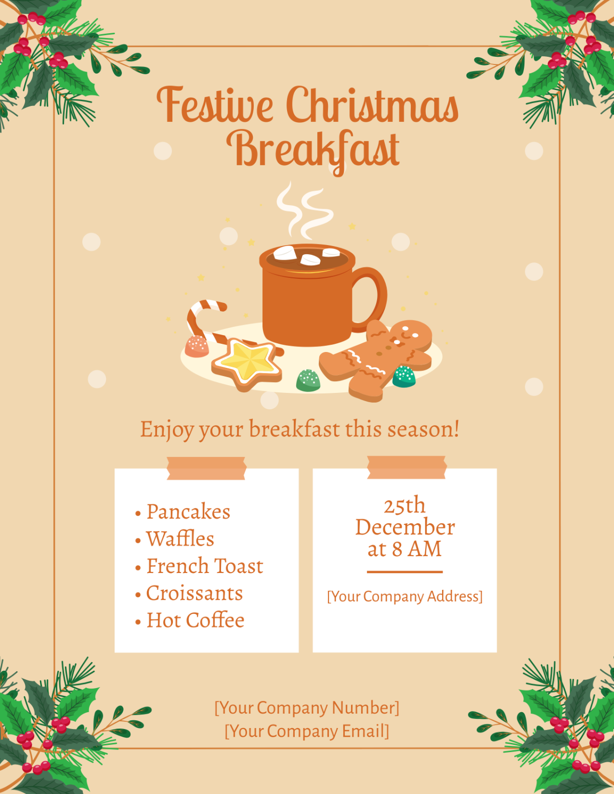 Free Breakfast Templates To Edit Online