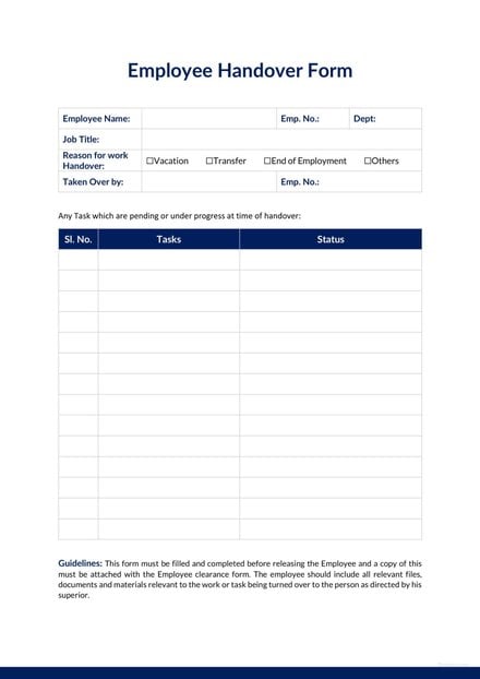 Employee Handover Report Template: Download 154+ Reports in Word, Pages