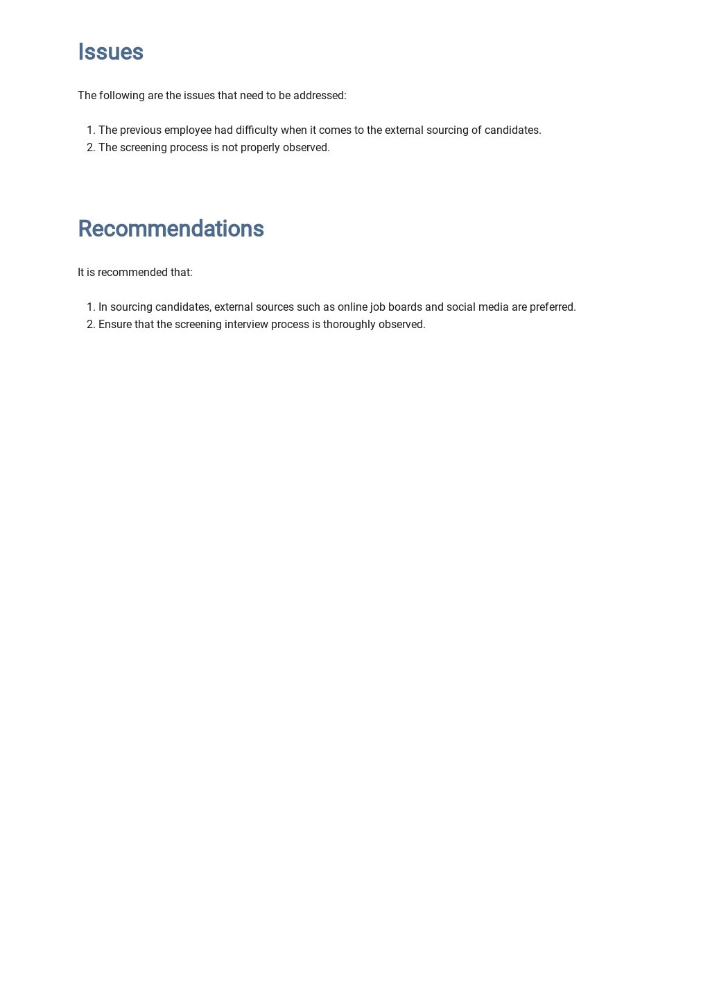Employee Handover Report Template [Free PDF] - Google Docs, Word ...