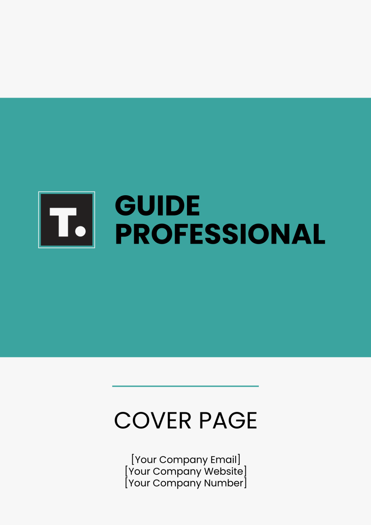 Guide Professional Cover Page