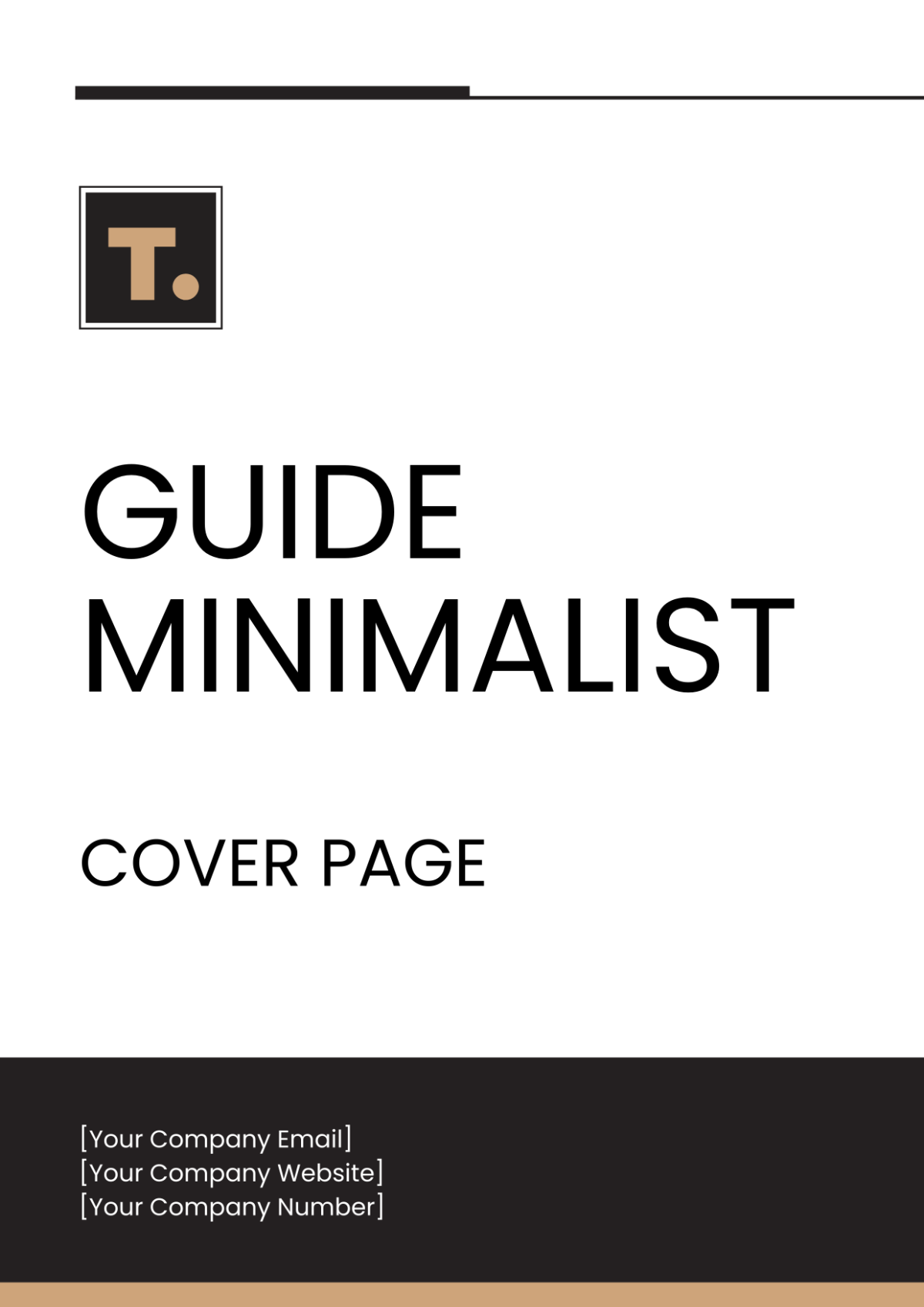 Guide Minimalist Cover Page