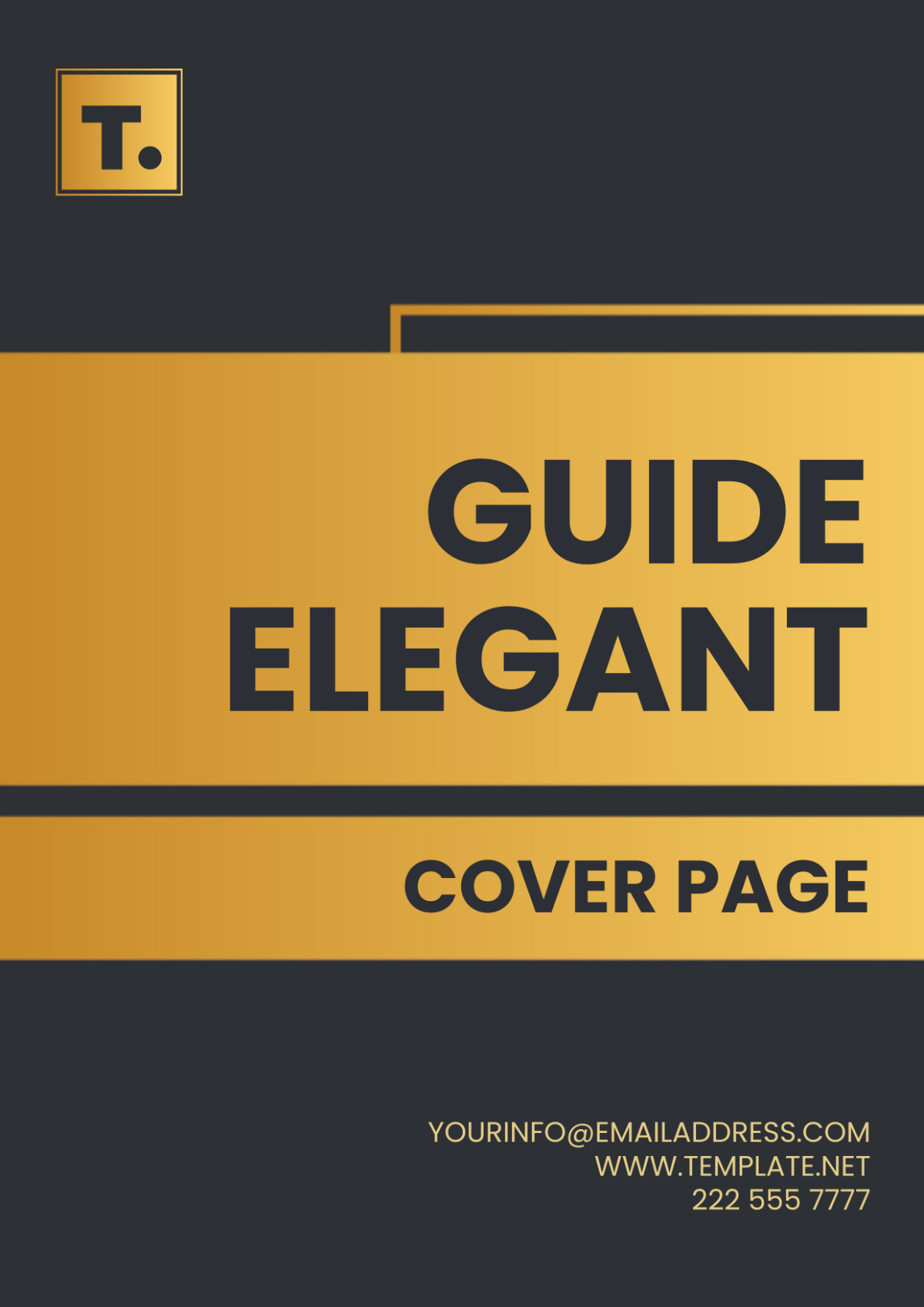 Free Guide Elegant Cover Page Template