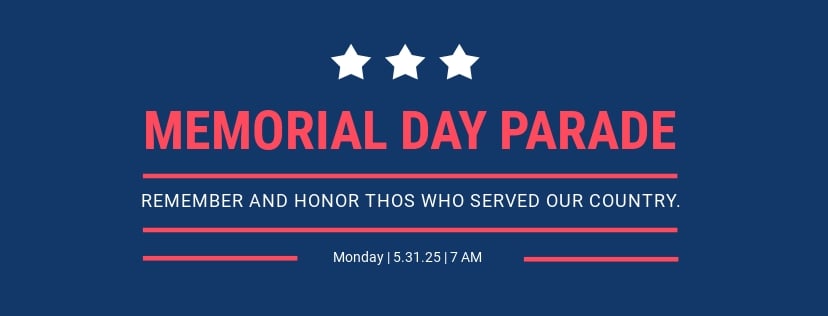 Memorial Day Facebook Event Cover Template Free Jpg Psd Template Net