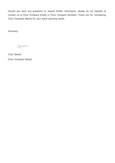 Free Restaurant Event Proposal Template to Edit Online