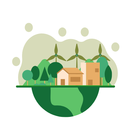 Sustainable Environment Clipart Template