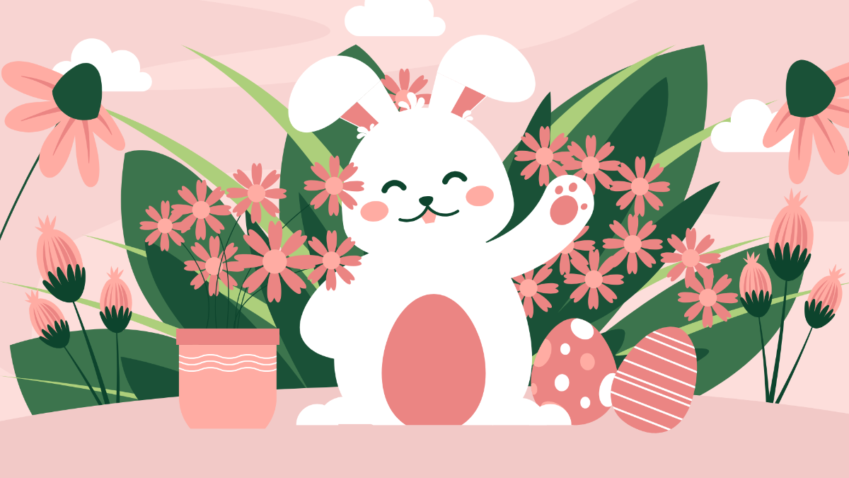 Easter Floral Background